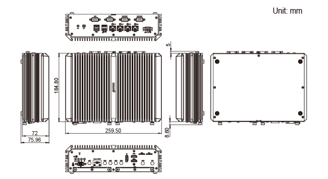 650-355-IV-Z318-Dimension